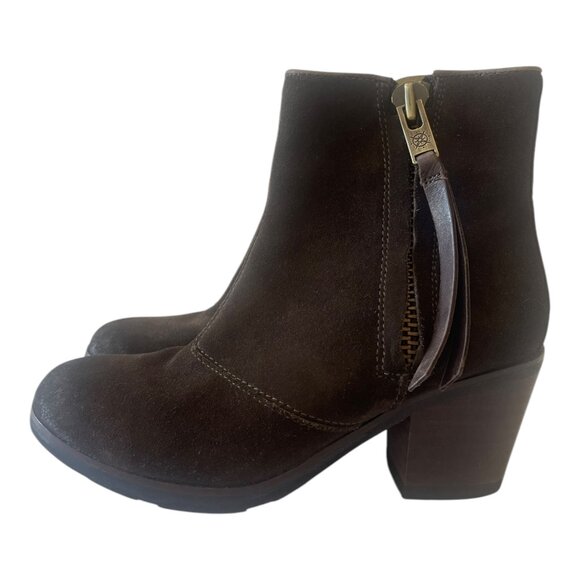 bussola Shoes - Bussola Women’s Brown Suede Smog Joust Ankle Booties size 6 M